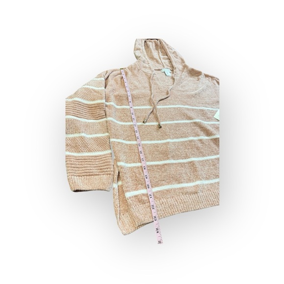 Rachel Zoe Chenille Striped Hooded Sweater NWT Size L - Picture 2 of 3